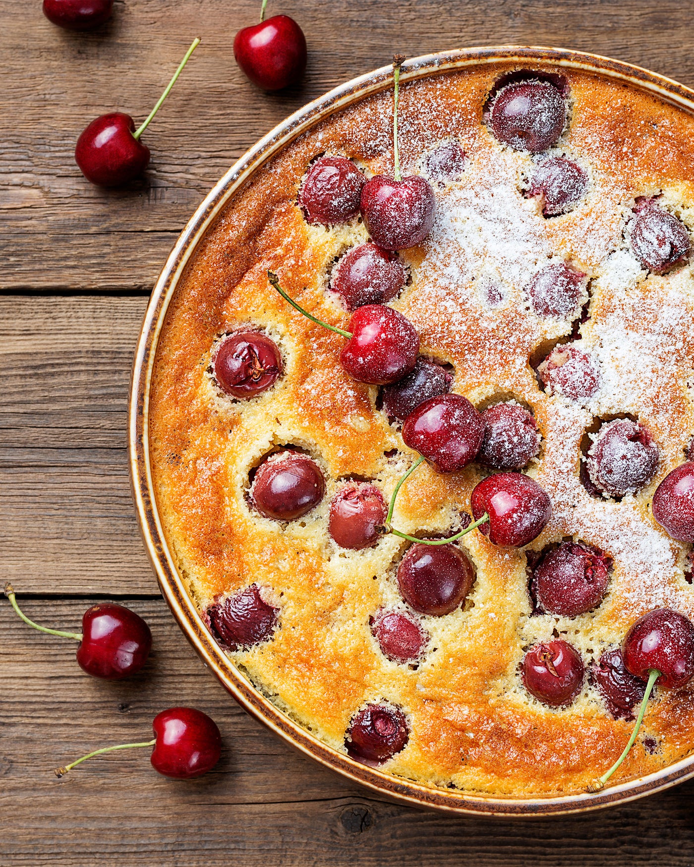 Cherry Custard Cake