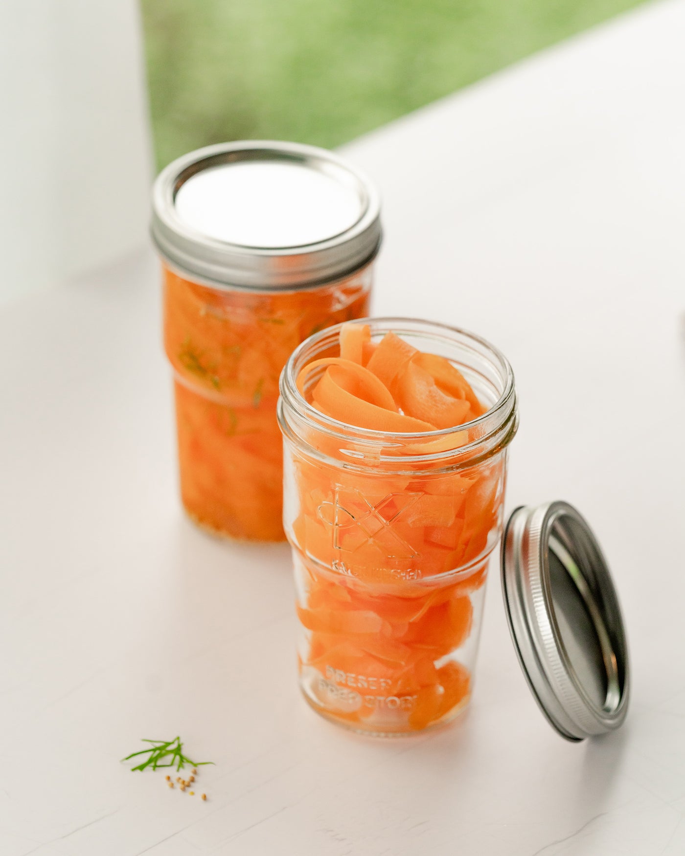Pickled Carrot Ribbons