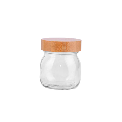 Glass Jar with Bamboo Lid 250ml