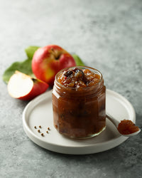 Feijoa Chutney with onion and apple