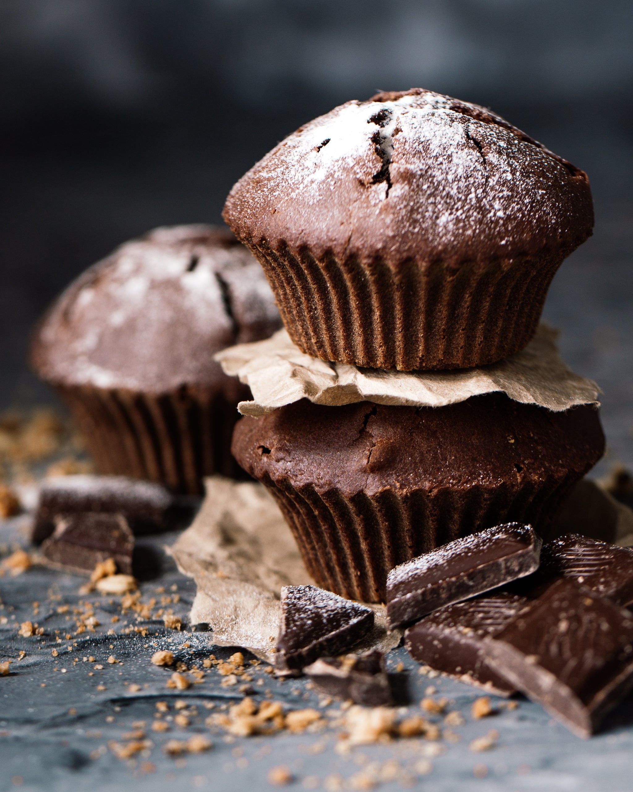 Fudgy Brownie Muffins