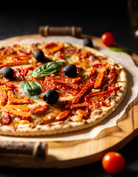 Roast Chicken and Balsamic Tomato Pizza