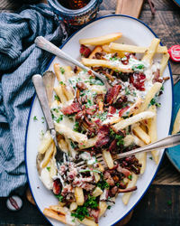 Loaded Alfredo Fries