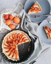 Nectarine and Almond Tart