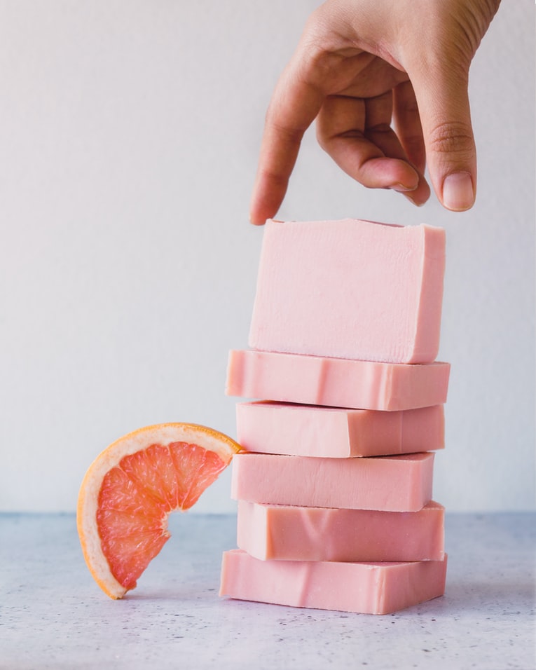 Pink Grapefruit White Chocolate Fudge