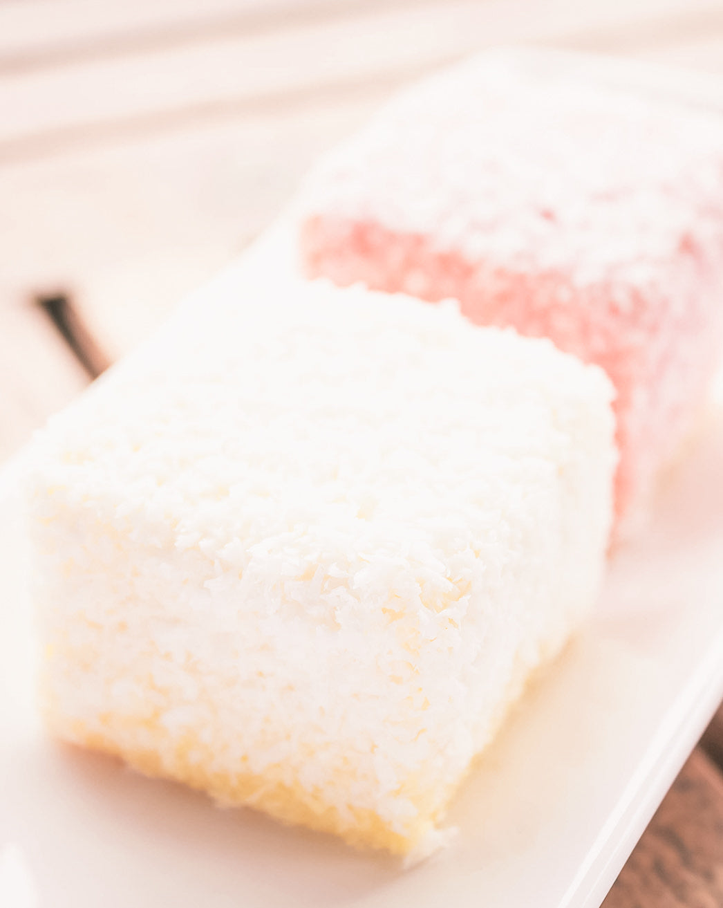 White Chocolate Lamingtons
