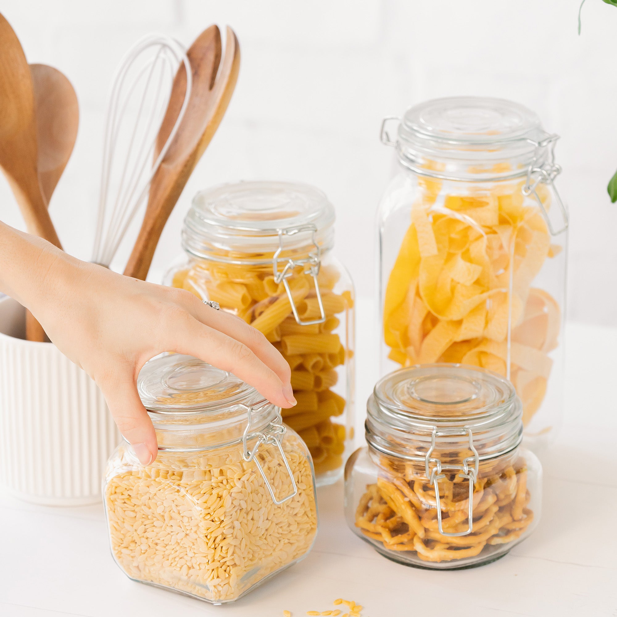 Square Clip Top Jar 700ml