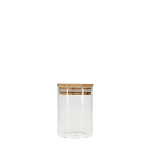 Glass Spice Jar with Bamboo Lid