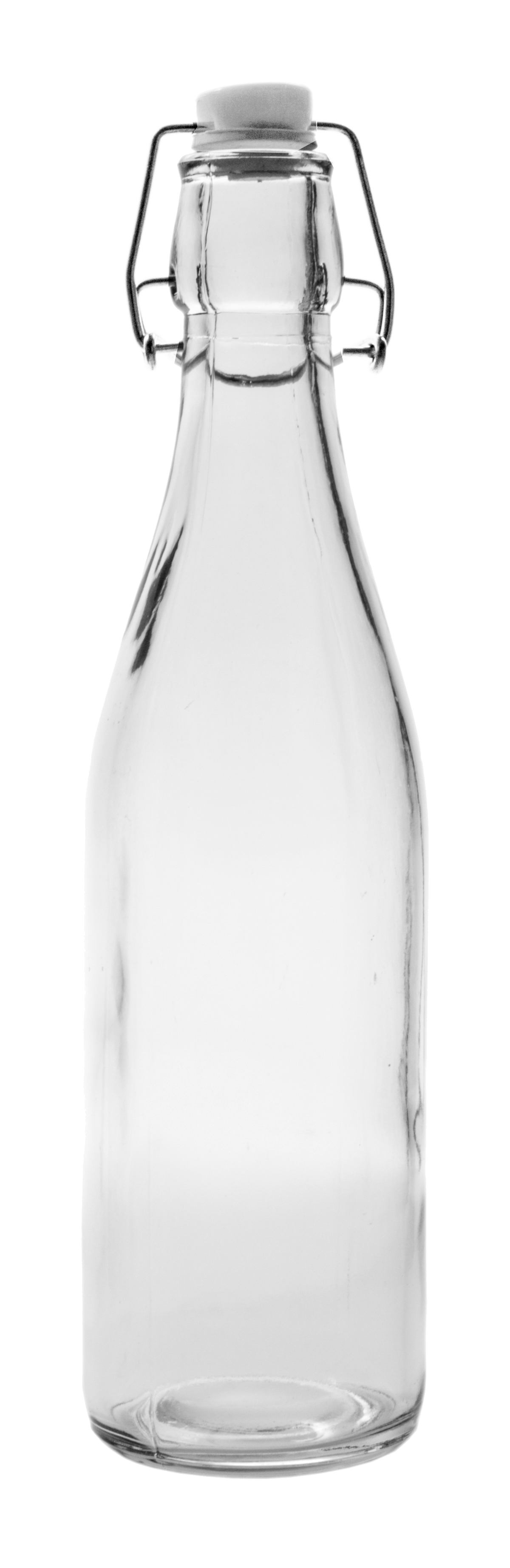 Round Glass Water Bottle