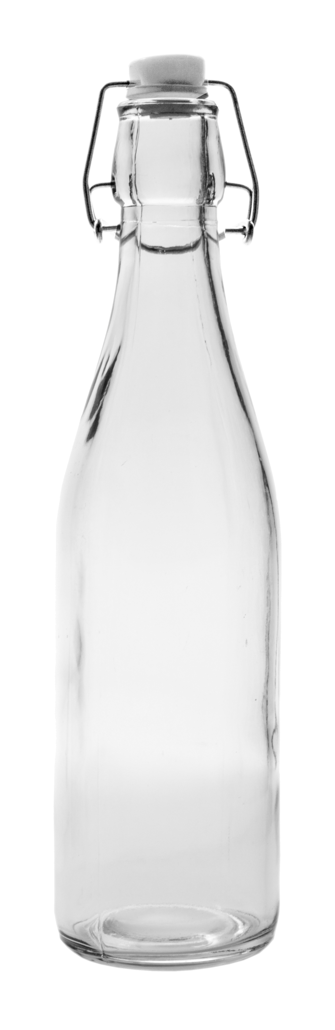 Round Glass Water Bottle