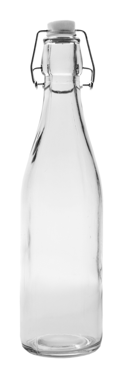 Round Glass Water Bottle
