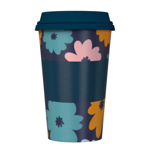 Bamboo Travel Mug enjoy your hot beverage on the go with this stylish reusable coffee mug