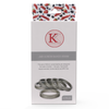 Kates Kitchen replacement screw bands 85mm are an essential to any home preservers kitchen. Use with our 1 litre embossed jars