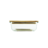 cute kates kitchen container with bamboo lid perfect for meal prep, lunch and leftovers!