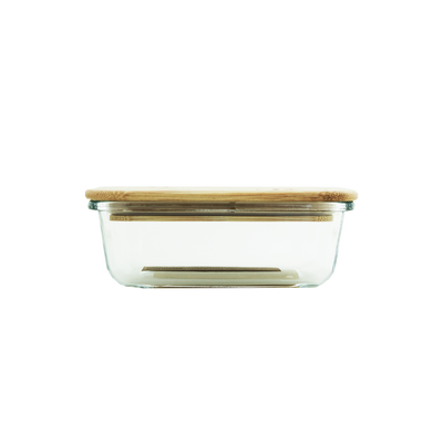 cute kates kitchen container with bamboo lid perfect for meal prep, lunch and leftovers!