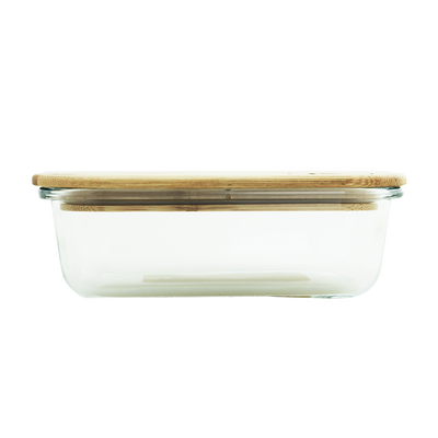 Glass Container with Bamboo Lid 1050ml