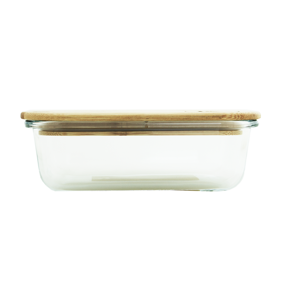 Glass Container with Bamboo Lid 1050ml