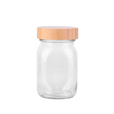 Glass Jar with Bamboo Lid 500ml