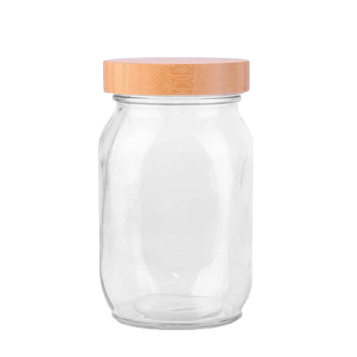 Glass Jar with Bamboo Lid 1000ml