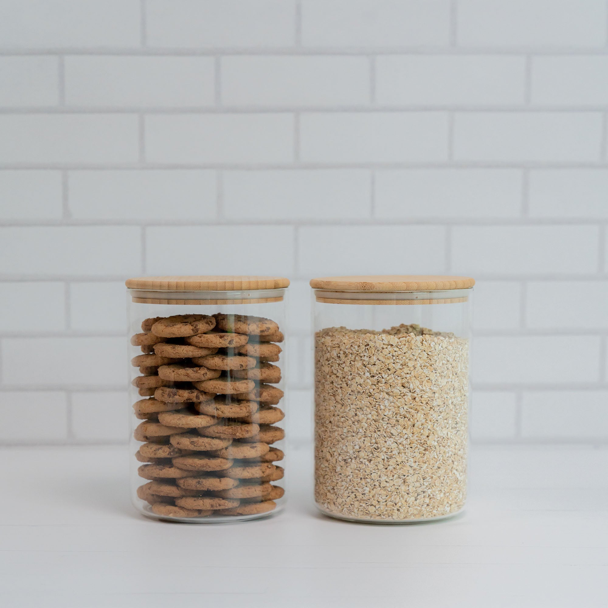 Glass Canister with Bamboo Lid 3.5L