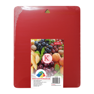 Coloured Cutting Board set for easy identification and to prevent cross contamination.