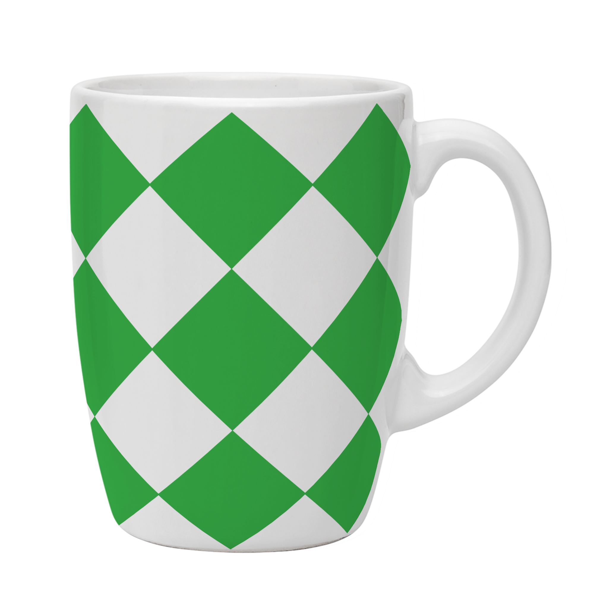 Kates Kitchen gorgeous green diamond mugs are perfect to mix and match to create your own collection.