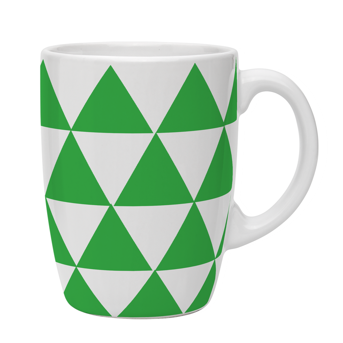 Kates Kitchen gorgeous green triangle mugs are perfect to mix and match to create your own collection.