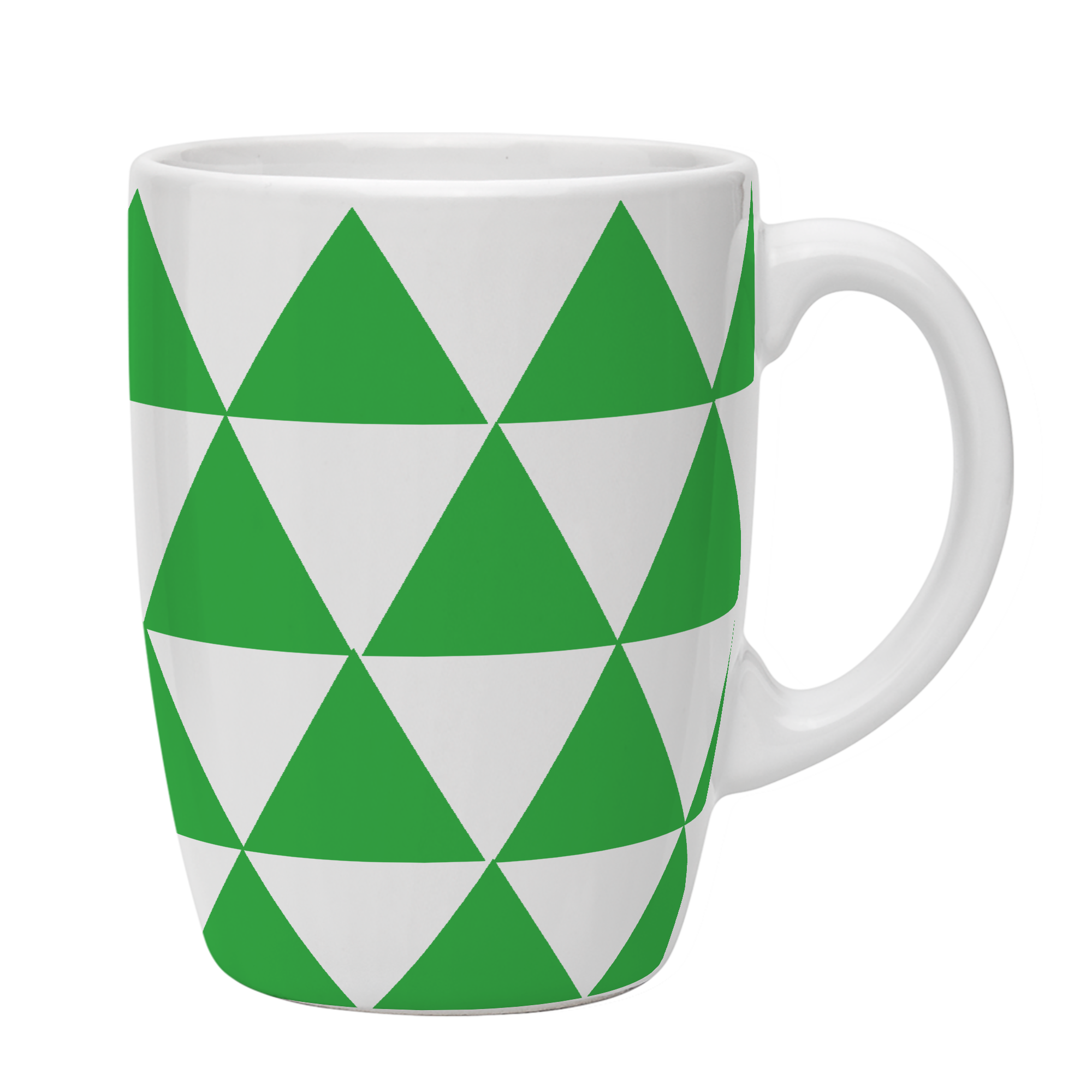 Kates Kitchen gorgeous green triangle mugs are perfect to mix and match to create your own collection.