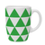 Kates Kitchen gorgeous green triangle mugs are perfect to mix and match to create your own collection. 