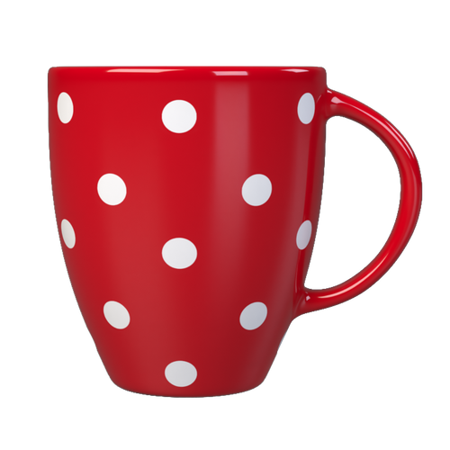 Kates Kitchen gorgeous red spotted mug are perfect to mix and match to create your own collection. 