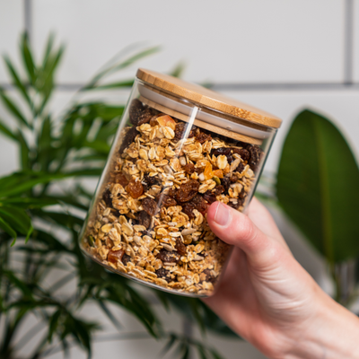 Glass Canister with Bamboo Lid 750ml